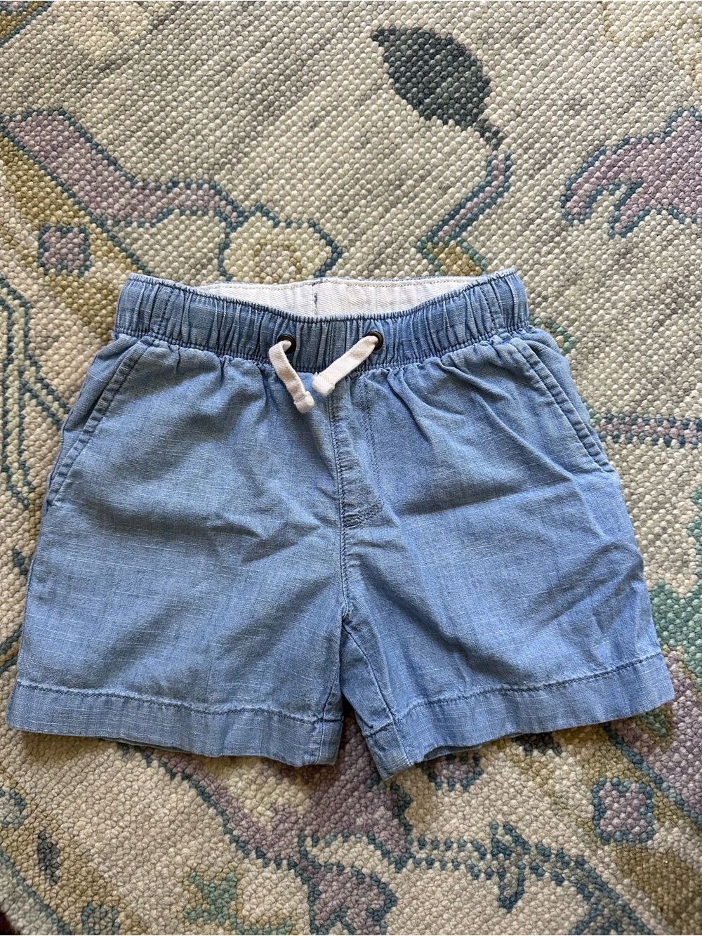 crewcuts Light Blue Drawstring Cotton Shorts